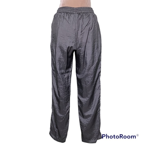 Vintage Active Frontier Metallic Silver Windbreaker Jacket & Pants Matching Set - Picture 11 of 16